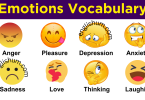 Feeling and Emotion Vocabulary List with Urdu PDF