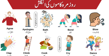 List of 100 Action Verbs in English with Urdu Meanings