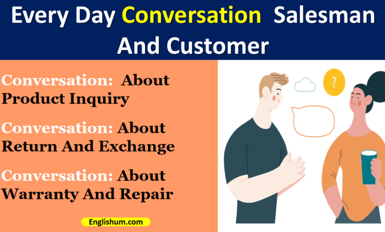 Daily Use Conversation Between Salesman And Customer || Different Topics